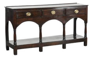 Antique English Side Table in Oak, 18th Century