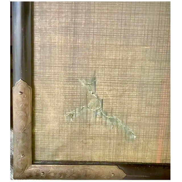 Japanese Falconry Watercolor Panels, Set of Three For Sale - Image 9 of 11