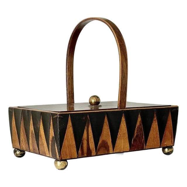 Antique Early 19th Century English George III Exotic Wood Harlequin Desk Box for Stationery or Sewing Pannier For Sale
