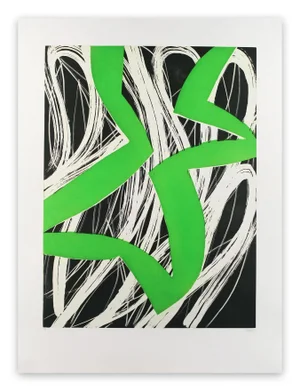 Contemporary Abstract Tehnika Aquatinte on Paper "17m1g-2017" by Alain Clément