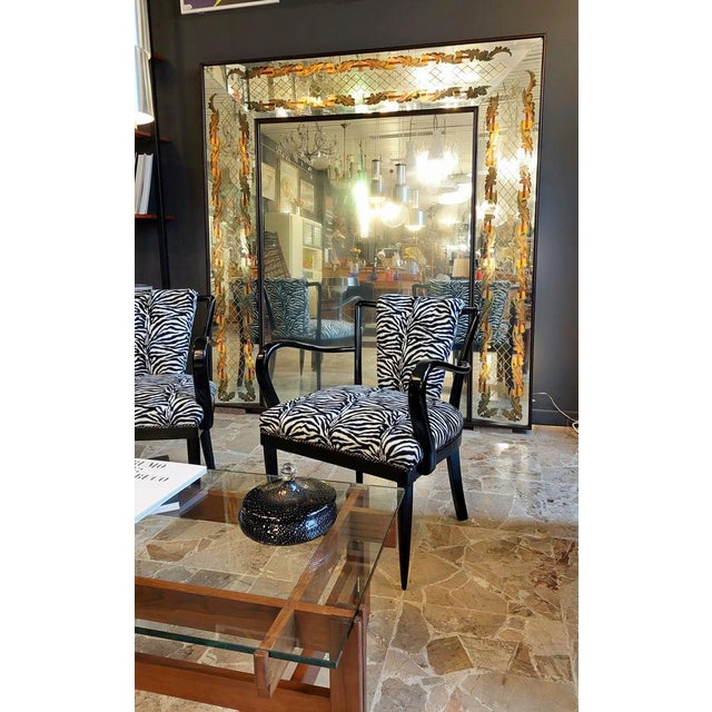 Backlit Mirror by Luigi Brusotti, Italy, 1940s For Sale - Image 12 of 14