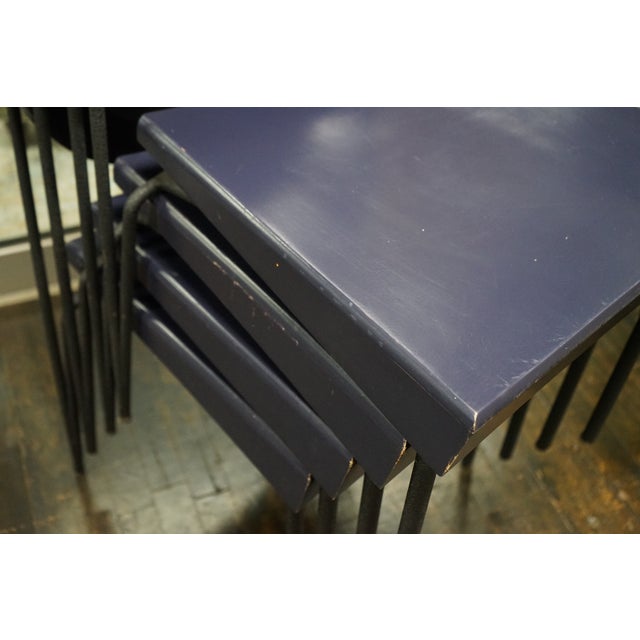 Set of 7 Dakota Jackson Memphis Style Vik-Ter Chairs in Eggplant For Sale - Image 14 of 16