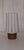 Mid-Century Table Lamp with Teak Base and White Striped Glass Shade, 1960s, in Very Good conditions. Designed 1960 to 1969...