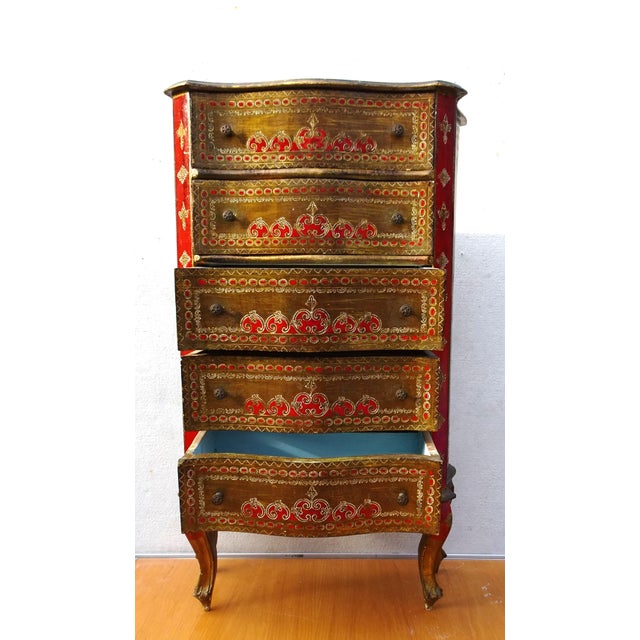 Vintage Italian Florentine Chest of Drawers, 1970 For Sale - Image 9 of 18
