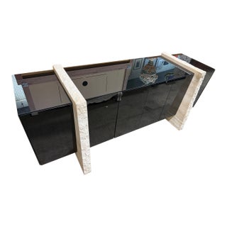 Brutalist Style Tesselated Stone Buffet For Sale