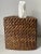 Brown Hand Woven Rattan Tissue Box Cover For Sale - Image 4 of 6