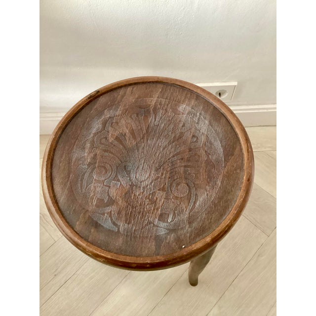 Vintage Stool in Bentwood, 1960, in Very Good conditions. Designed 1960 to 1969