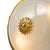 Art Deco Art Deco Period French Ceiling Mounts, Brass and Etched Glass For Sale - Image 3 of 9