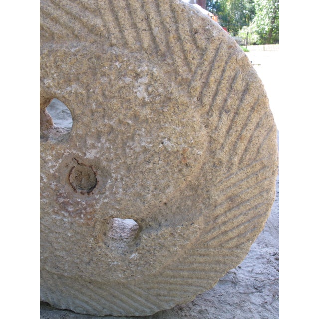 Stone 1930s Granite Mill Water Fountain Stone 4 For Sale - Image 7 of 8