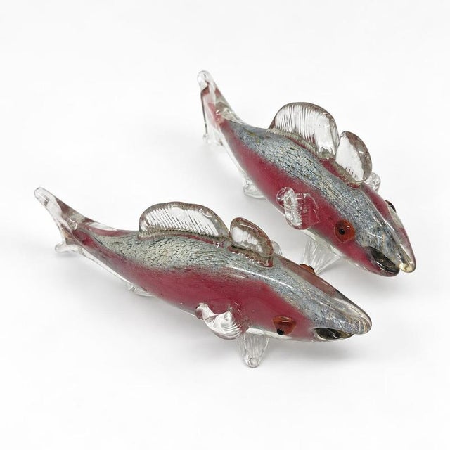 Fish in Blown Art Glass, Set of 2 For Sale - Image 9 of 9