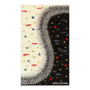 Nazmiyal Collection 1950s Day and Night Scandinavian Kilim Art Rug