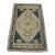 1980s Turkish Blue Handmade Oushak Rug For Sale