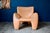 Metal Set of 2 Echnaton Armchairs in Orange Leather by Jan Armstadt for Leolux, 1990s For Sale - Image 7 of 18