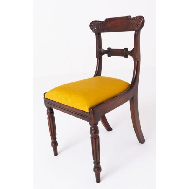 Revival William IV Dining Chairs Set 10 in Mahogany, 1920s, Set of 10 For Sale - Image 4 of 10