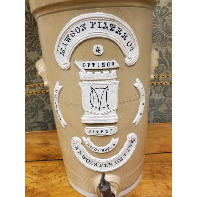 Shabby Chic Late 19th Century Stoneware Lamp For Sale - Image 3 of 11