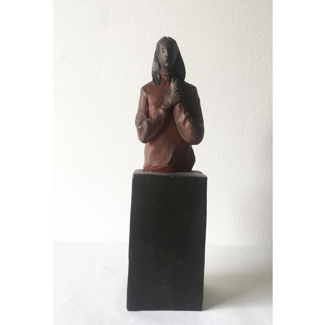 This intense bronze sculpture was made by the well known Italian artist, Aron Demetz, in 2004, Italy. This is a lost wax...