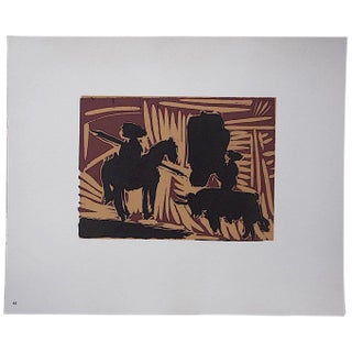 Vintage Mid 20th C. Ltd. Ed. After Picasso Lithograph-"Avant La Pique" For Sale