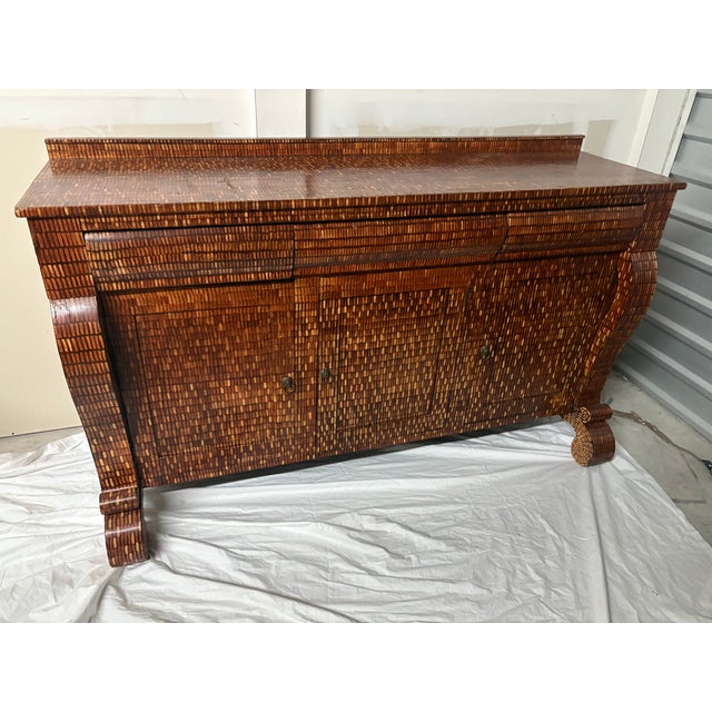 This is a very stately piece with tediously painted individual quills. It works so well in Florida, and would be great in...