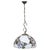 Copper Handcrafted Floral Stained Glass Pendant Lamp in the style of Tiffany, 1970s For Sale - Image 8 of 8