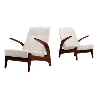 Rastad and Relling Low Back Lounge Chairs Gimson and Slater Norway 1960, Set of 2 For Sale