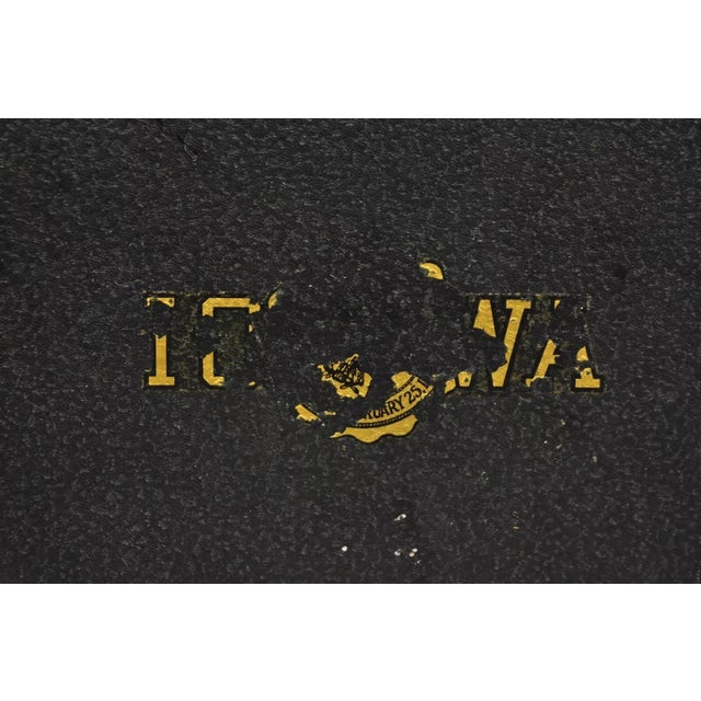 Early 20th Century Royal Model O Touch Control Glossy Black Portable Manual Typewriter in Case For Sale - Image 10 of 12