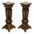 1910s Pair Antique Regency Louis XV Style Gilt Bronze Pedestals Column Stands 1910 For Sale - Image 5 of 15