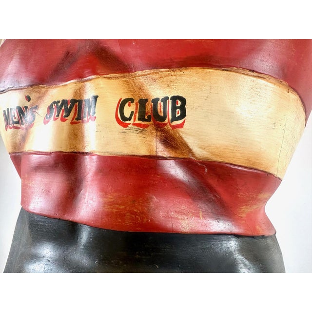 Coney Island Mens Swim Club Torso Mannequin on Stand, 1960s For Sale - Image 16 of 18