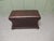 Large Regency Waisted Leather Ottoman For Sale - Image 4 of 8