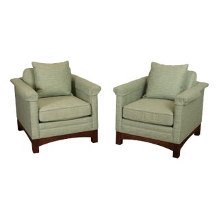 Stickley Pair of 'Parkridge' Oak Club Chairs For Sale