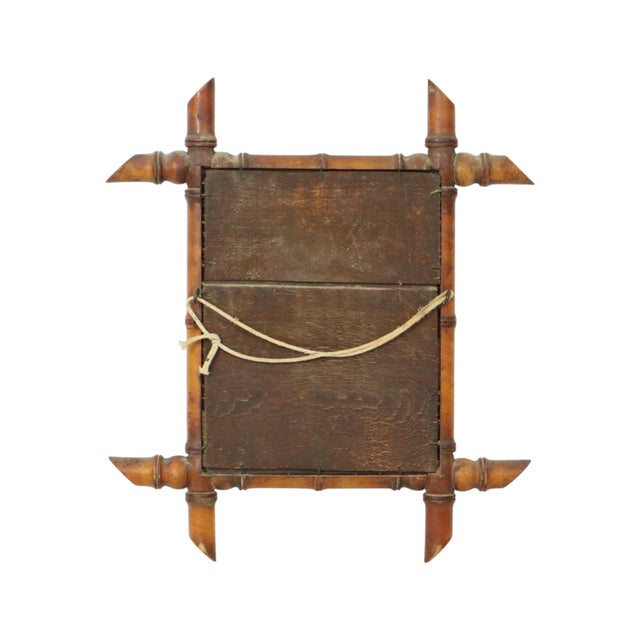 Antique French Faux Bamboo Mirror, 1890s For Sale - Image 6 of 14