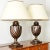 Metal French Pair of Vintage Heavy Brass Urn Table Lamps For Sale - Image 7 of 12