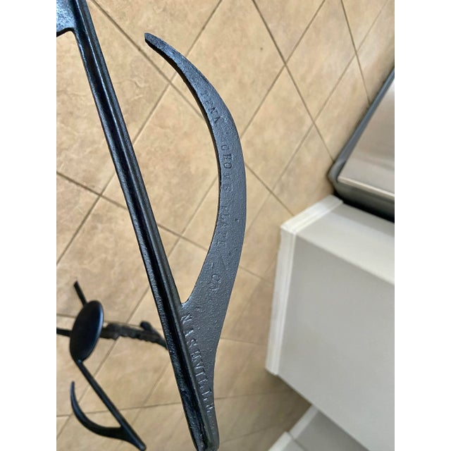 1950s Music Note Fireplace Andirons - a Pair For Sale In Palm Springs - Image 6 of 13