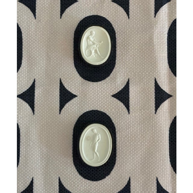 Paper Antique Grand Tour Plaster Intaglios by Giovanni Liberotti - A Pair For Sale - Image 7 of 12