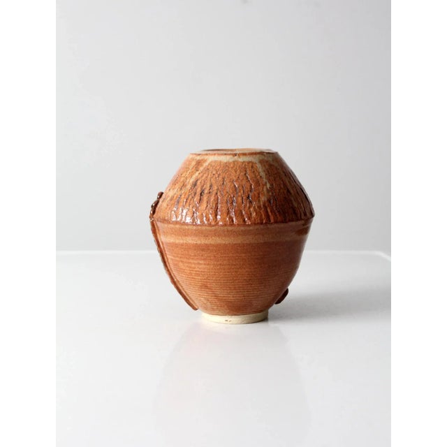 Late 20th Century Vintage Studio Pottery Vase For Sale - Image 5 of 12