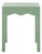 Litith Square Wave Accent Table in Sage For Sale