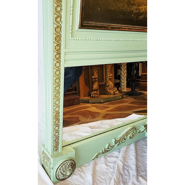 1920s Louis XVI Style Trumeau Mirror For Sale - Image 12 of 13