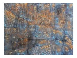 Andrew Francis Borderland "IV" Contemporary Encaustic Abstract Painting 2020