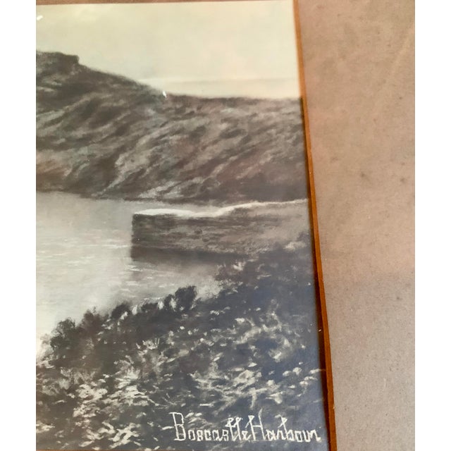Late 19th Century "Boscastle Harbor" Gelatin Silver Photographic Print by Ezra Elmer Keene, Original Frame For Sale - Image 4 of 13