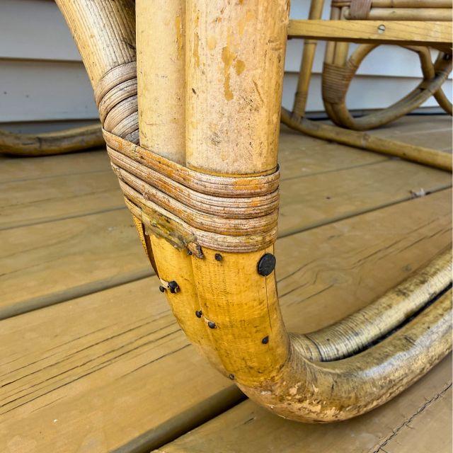 Mid 20th Century, White Craft Products, Rattan Chairs, Miami, Florida, Pair (2) For Sale - Image 12 of 18