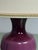 Purple Mid-Century Purple Opaline Glass Table Lamp with Cream Lampshade from Glasfabriek De Rupel, Belgium, 1960s For Sale - Image 8 of 14