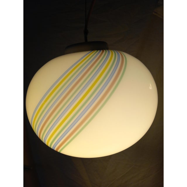 Swirl Murano Glass Pendant Lamp from F. Fabbian, 1970s For Sale - Image 6 of 17