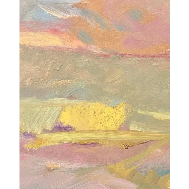 Jean Krille, Landscape 143, Oil on Masonite, 1986 For Sale - Image 7 of 12