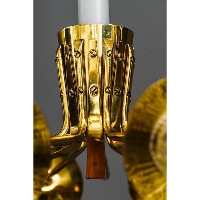 Gold Sputnik Chandelier from Rupert Nicole, 1950s For Sale - Image 8 of 15