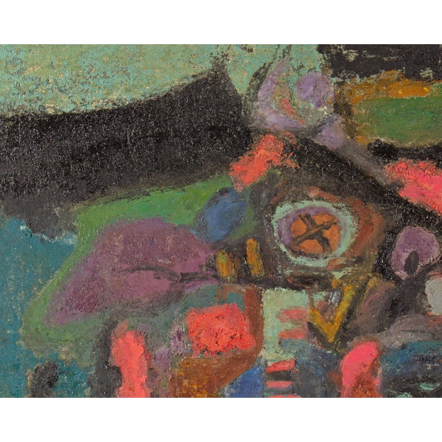 Contemporary Abstract Oil on Canvas Painting by Sidney Smiley For Sale - Image 3 of 8