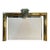 Mid-Century Danny Alessandro Brass & Steel Fireplace Mantel For Sale
