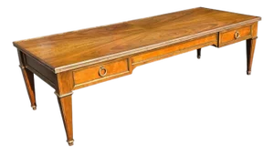 Mid 20th Century Walnut and Brass Mounted French Directoire Style Baker Coffee