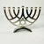 1980s Vintage Contemporary Postmodern Hollywood Regency Enamel and Chrome Menorah For Sale - Image 10 of 13