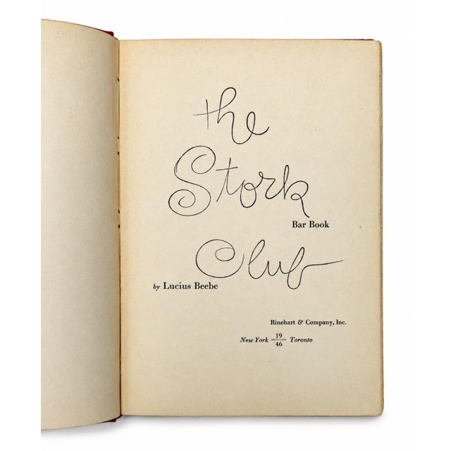 The Stork Club Bar Book by Lucius Beebe 1946 For Sale - Image 4 of 12