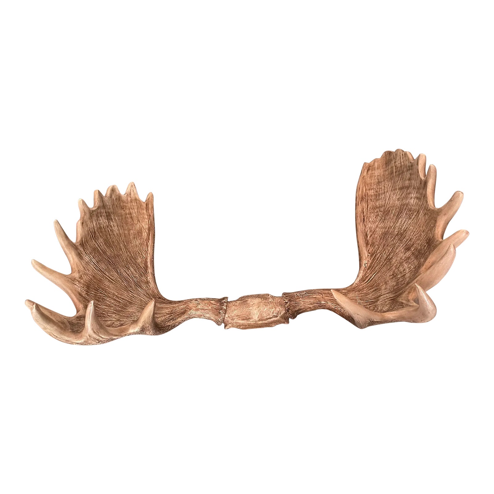 Restoration Hardware Large Faux Moose Antlers | Chairish