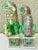 Vintage Chinese Famille Verte Sancai Glazed Porcelain Foo Dogs/Guardian Lions- A Pair For Sale - Image 9 of 10